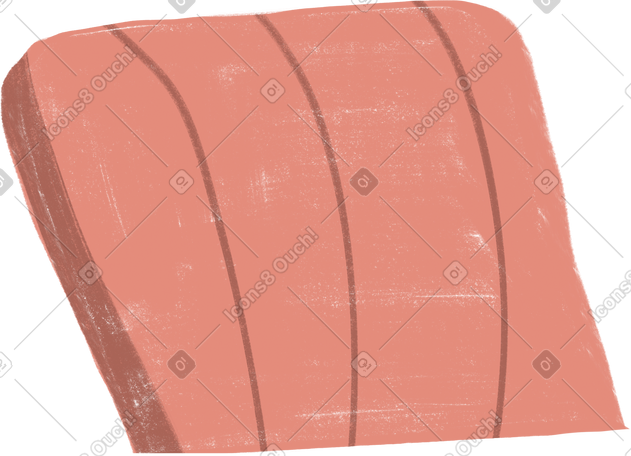 back of pink chair PNG, SVG