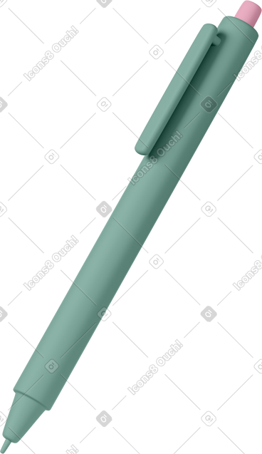 Green pen PNG, SVG