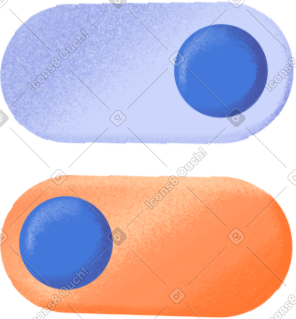 Two on and off buttons PNG, SVG