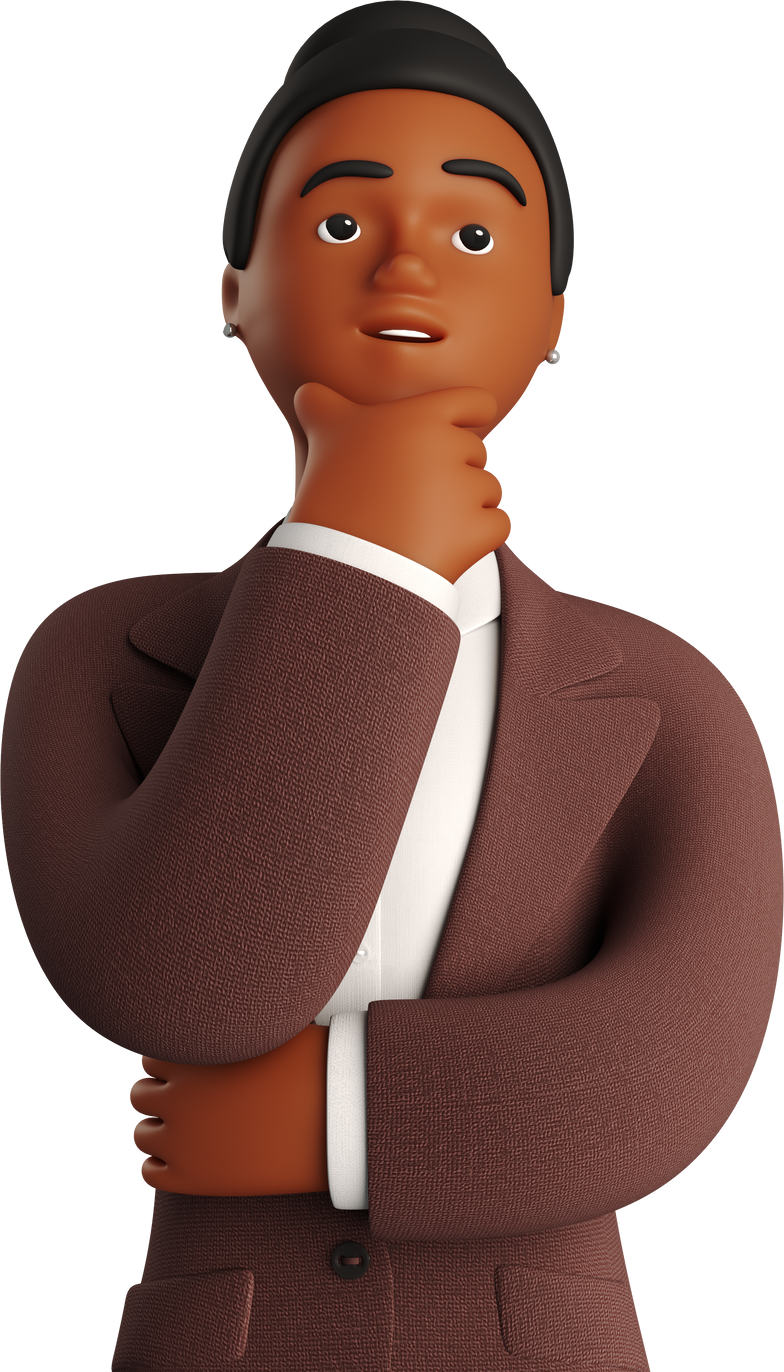 ponder girl Clipart illustration in PNG, SVG