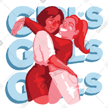 Girls are girls PNG, SVG