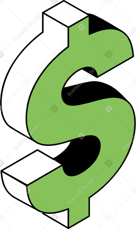 dollar icon Illustration in PNG, SVG
