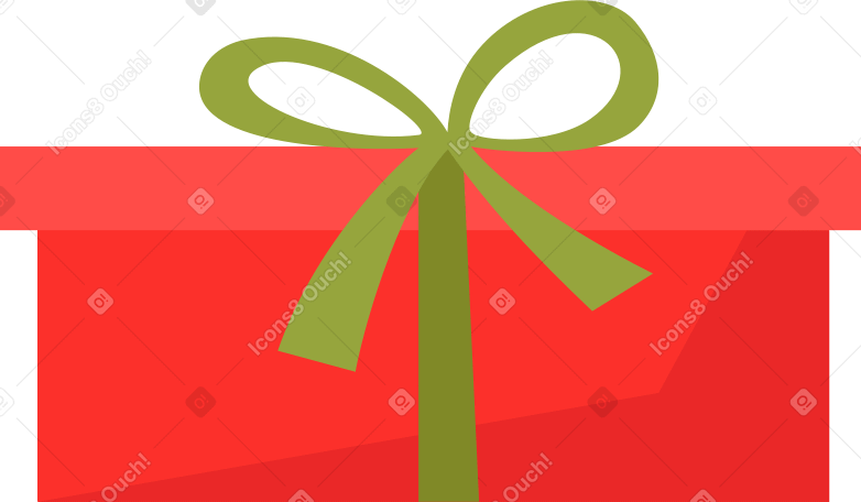 red gift Illustration in PNG, SVG
