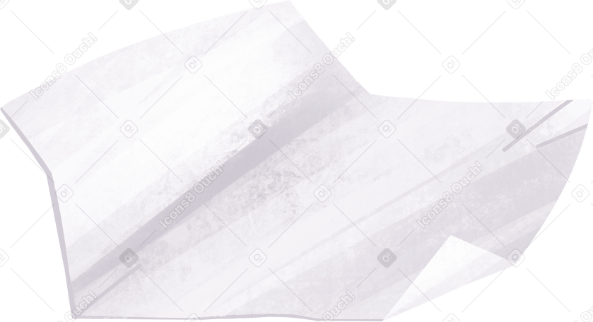 white crumpled paper PNG、SVG
