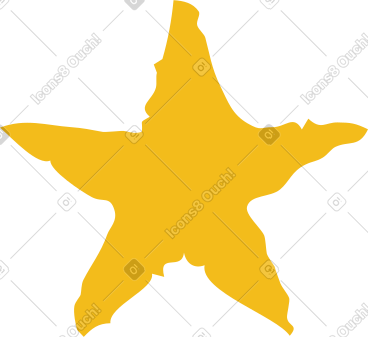 Yellow star shape PNG, SVG