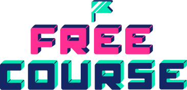 multicolored lettering free course PNG, SVG