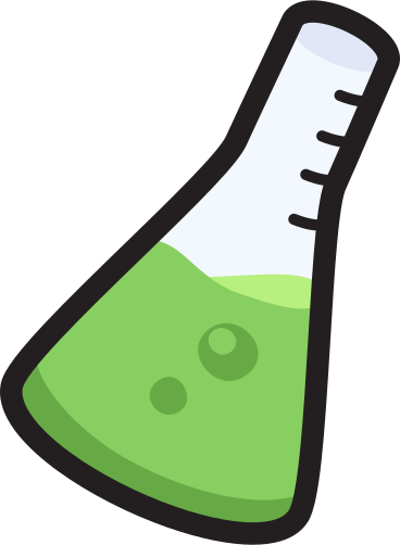 Flask with liquid PNG, SVG