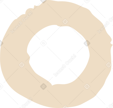 beige ring shape PNG, SVG