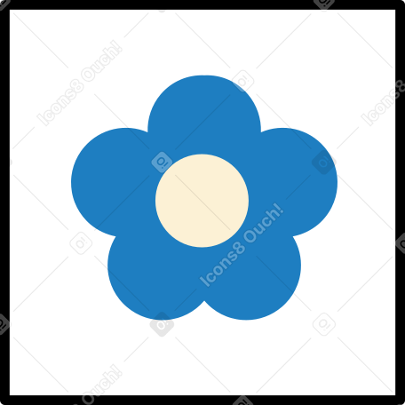 Картина с цветком в PNG, SVG