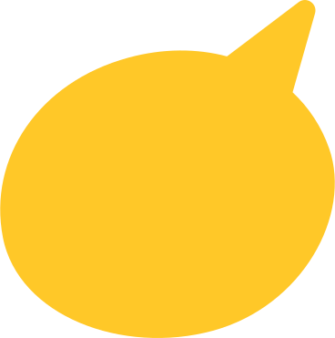 둥근 말풍선 노란색 PNG, SVG