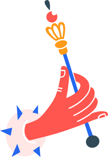 hand with royal rod PNG, SVG