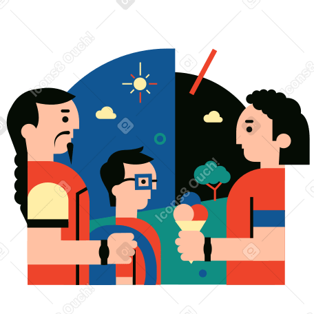Family Illustration in PNG, SVG