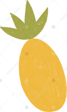 yellow pineapple в PNG, SVG