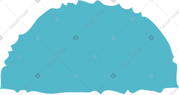 Blue semicircle PNG, SVG