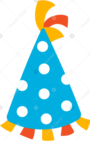 festive cap with ruffles Illustration in PNG, SVG