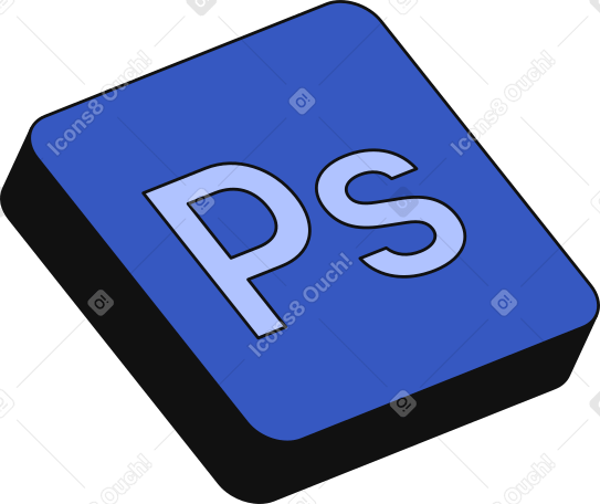 adobe photoshop icon Illustration in PNG, SVG