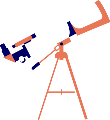Teleskop weiß PNG, SVG