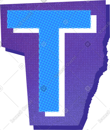 collage capital letter t PNG, SVG