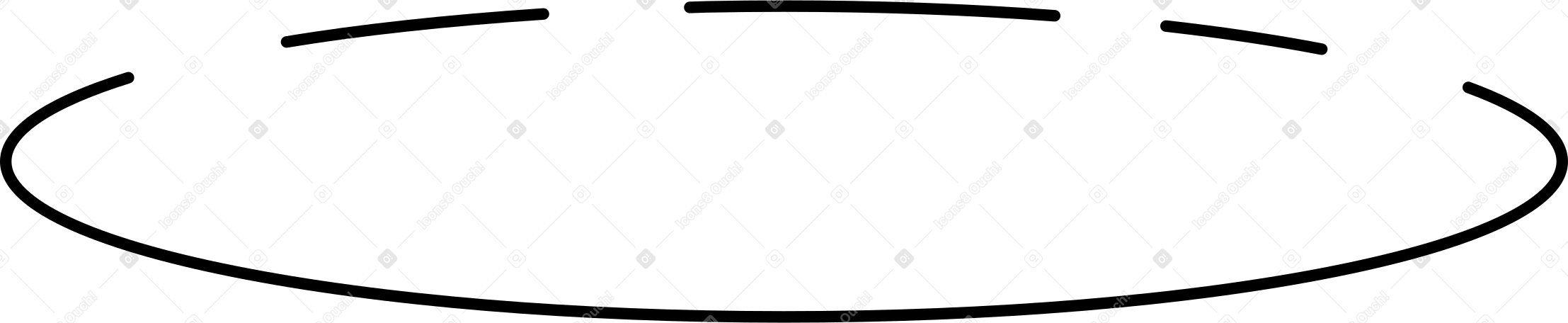 oval block of ice Illustration in PNG, SVG