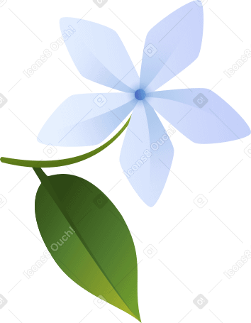 葉のある白いジャスミン PNG、SVG