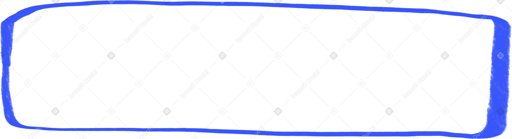 blue lined rectangle PNG, SVG