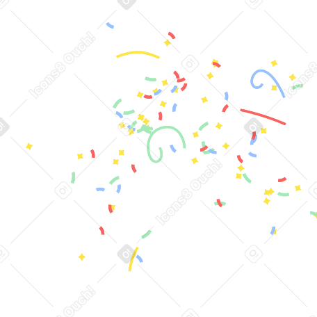 Richtiges konfetti animierte Grafik in GIF, Lottie (JSON), AE
