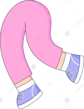 pernas em calças rosa PNG, SVG