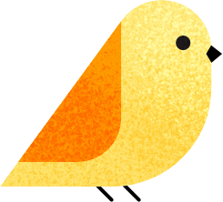 little yellow bird PNG, SVG