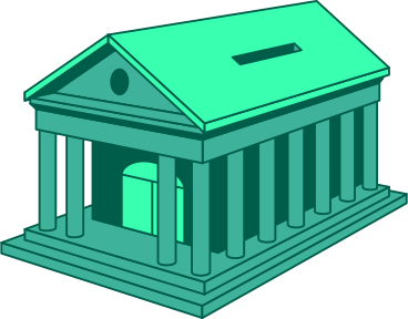 bank building piggy bank PNG, SVG