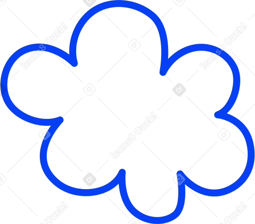 middle cloud Illustration in PNG, SVG