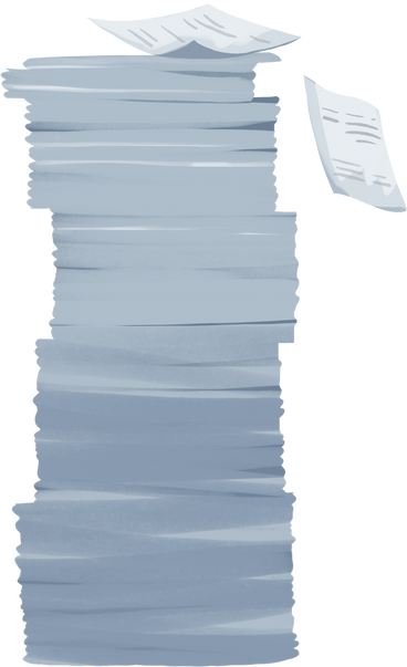 tall pile of paper PNG, SVG