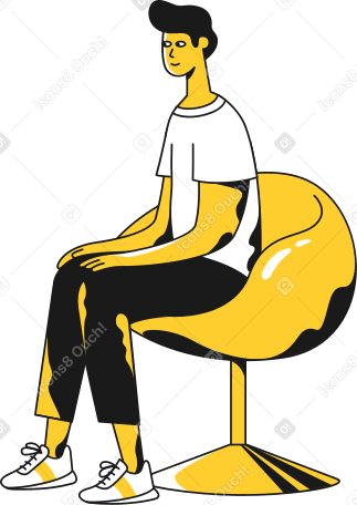 сидящий человек в PNG, SVG