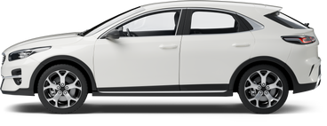 White car side view PNG, SVG