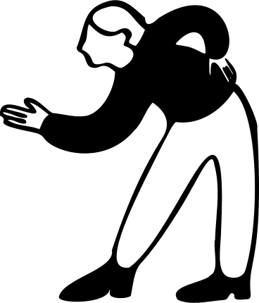 Woman looking down at something and pointing with her hand PNG, SVG