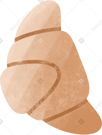 croissant Illustration in PNG, SVG