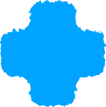 Крест голубой в PNG, SVG