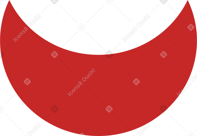 crescent red Illustration in PNG, SVG