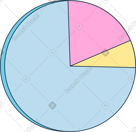 multicolored pie chart PNG, SVG