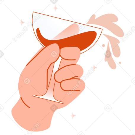 Mão com bebida em copo PNG, SVG