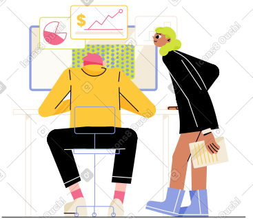 女孩和男孩分析图表 PNG, SVG