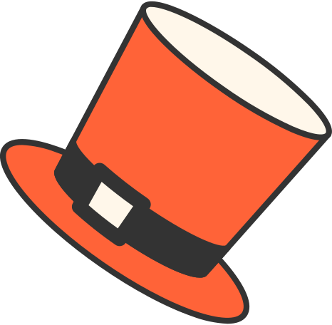 top hat Illustration in PNG, SVG