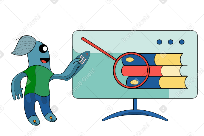 Educational channel Illustration in PNG, SVG
