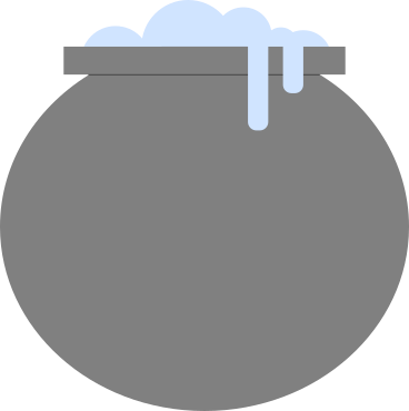 cauldron with potion PNG, SVG