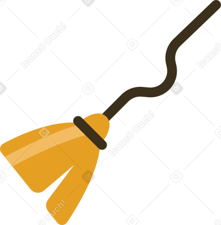 witch broom Illustration in PNG, SVG