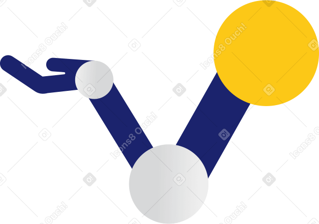 robot arm Illustration in PNG, SVG