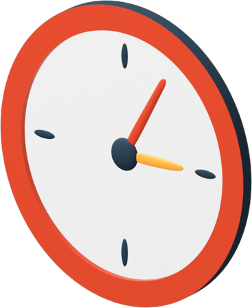 red clock PNG, SVG