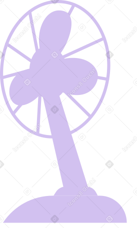Фиолетовый настольный вентилятор в PNG, SVG