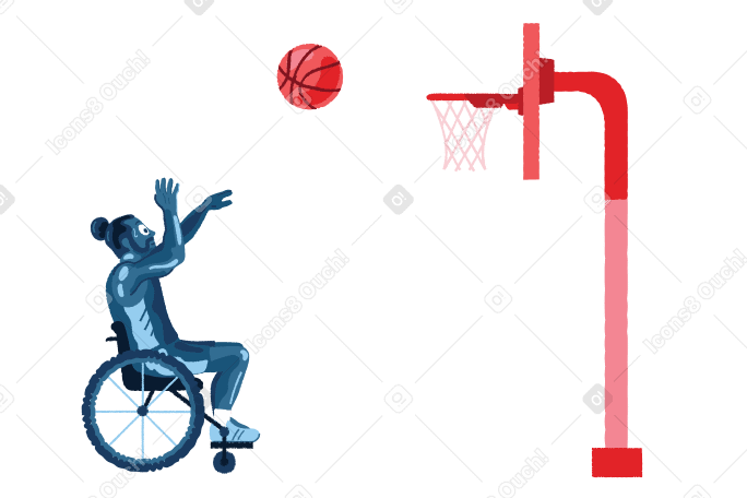 паралимпийский баскетбол в PNG, SVG