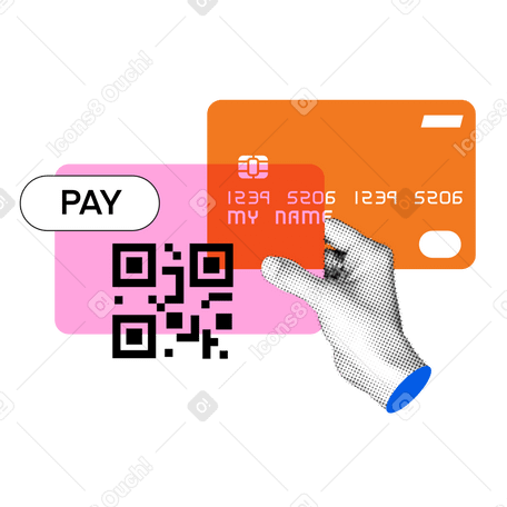 QR code and card payment  PNG, SVG