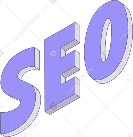 lettering seo text PNG, SVG